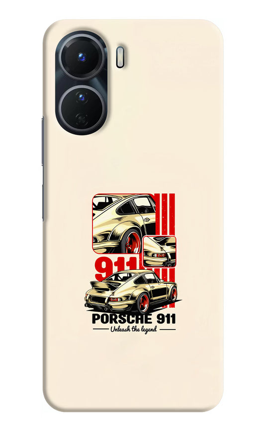 Classic Porsche 911 Vivo Y16 Hard Case Back Cover by Casekaro