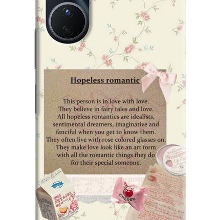 Hopeless Romantic Vivo Y16 Hard Case Back Cover by Casekaro