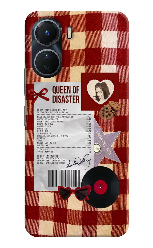 Queen of Disaster Vivo Y16 Hard Case Back Cover by Casekaro
