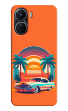 Palm Drive 80s Vivo Y16 Hard Case Back Cover by Casekaro