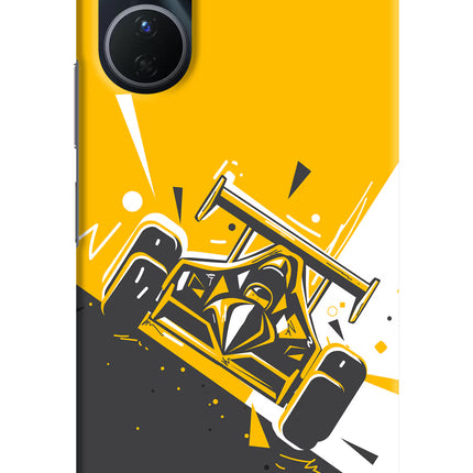 Track King Vivo Y16 Hard Case Back Cover by Casekaro