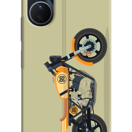 Vertical Speedster Vivo Y16 Hard Case Back Cover by Casekaro