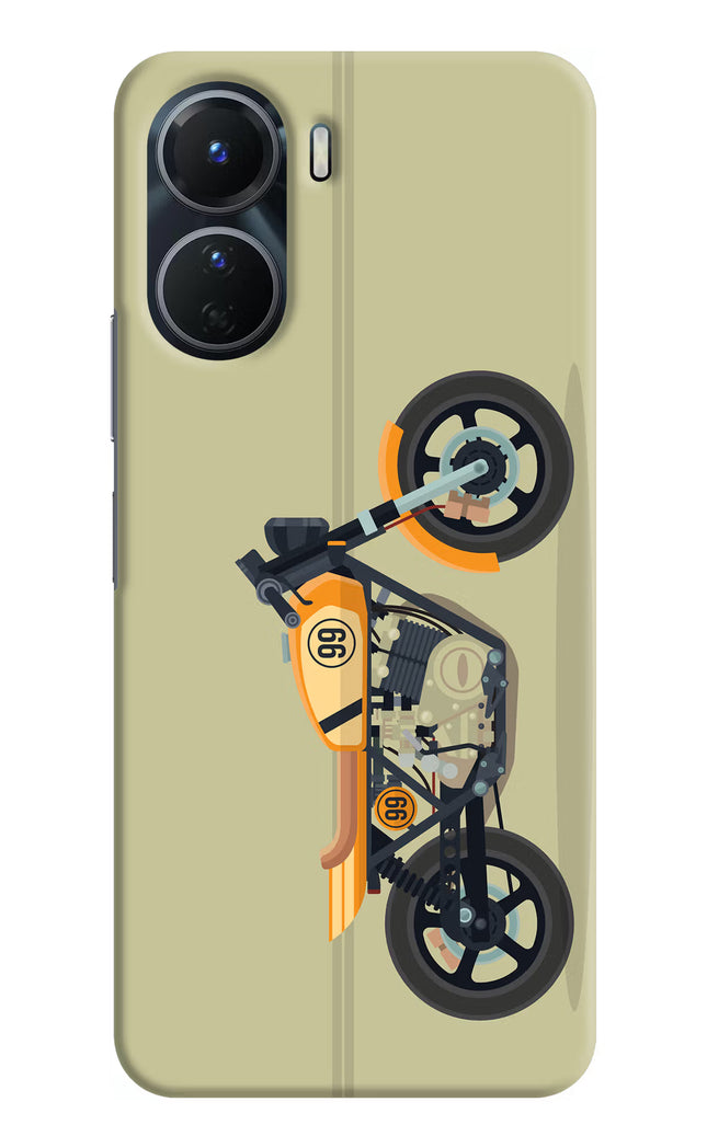 Vertical Speedster Vivo Y16 Hard Case Back Cover by Casekaro