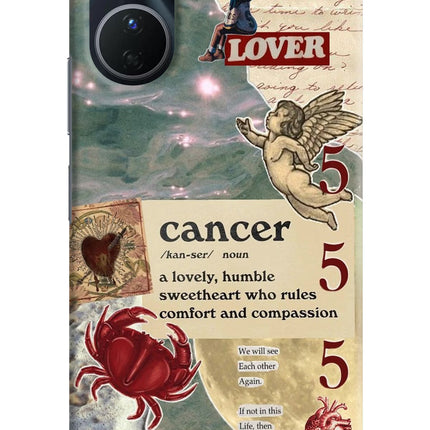 Cancer Zodiac Vivo Y16 Hard Case Back Cover by Casekaro