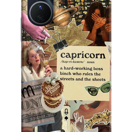 Capricorn Zodiac Vivo Y16 Hard Case Back Cover by Casekaro