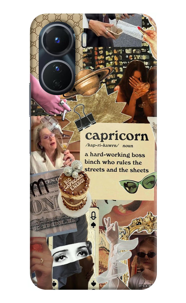 Capricorn Zodiac Vivo Y16 Hard Case Back Cover by Casekaro