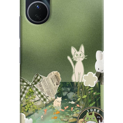 Aesthetic anime Vivo Y16 Hard Case Back Cover by Casekaro