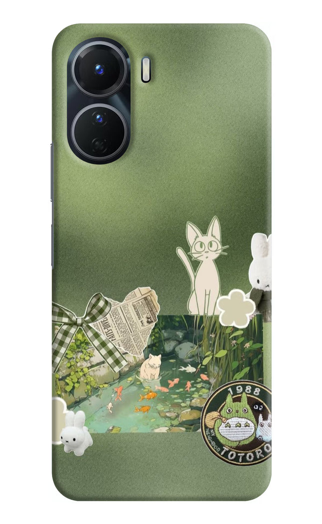 Aesthetic anime Vivo Y16 Hard Case Back Cover by Casekaro