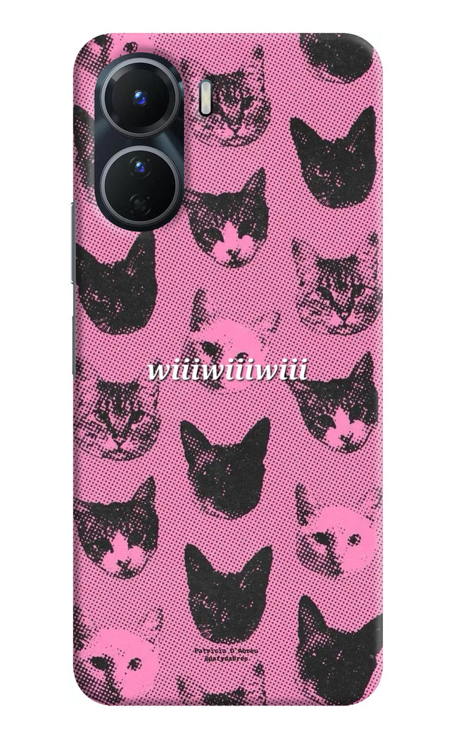 Pink Cats Vivo Y16 Hard Case Back Cover by Casekaro