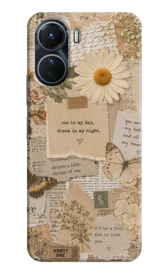 Vintage case Vivo Y16 Hard Case Back Cover by Casekaro
