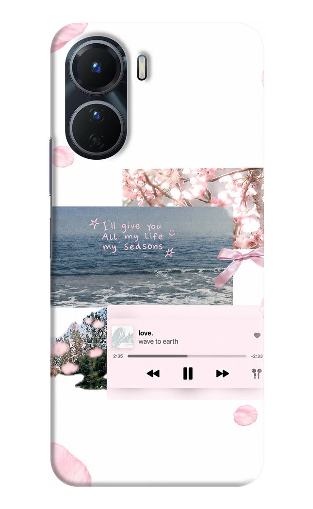 Wave to earth Vivo Y16 Hard Case Back Cover by Casekaro