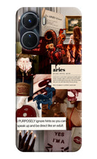 Zodiac Aries Vivo Y16 Hard Case Back Cover by Casekaro