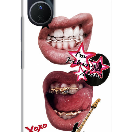 Rockstar Vivo Y16 Hard Case Back Cover by Casekaro