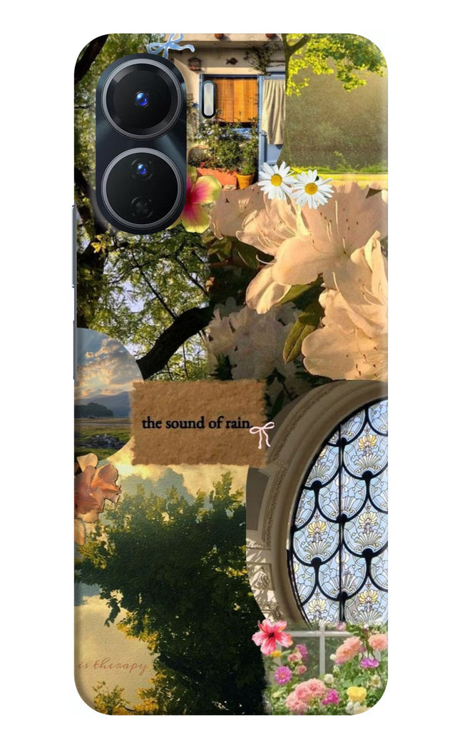 Rain Vivo Y16 Hard Case Back Cover by Casekaro