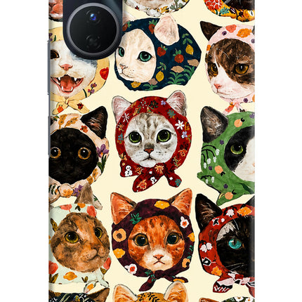 Cool Cat Vivo Y16 Hard Case Back Cover by Casekaro