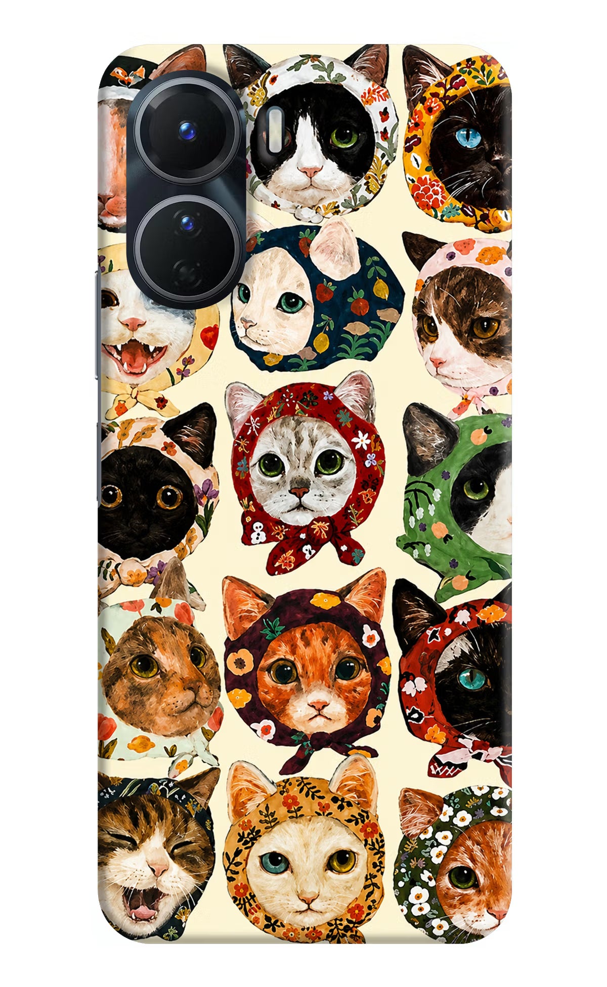 Cool Cat Vivo Y16 Back Cover