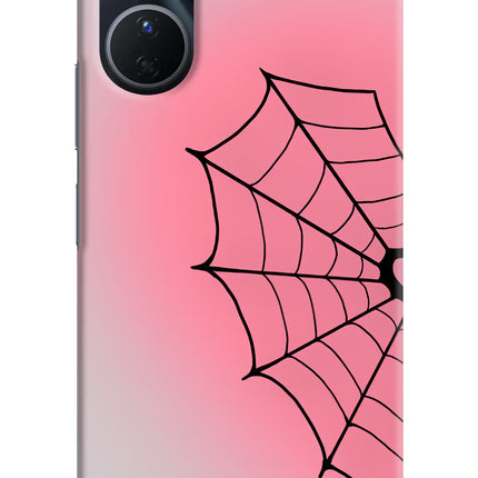 Pink Web Vivo Y16 Hard Case Back Cover by Casekaro