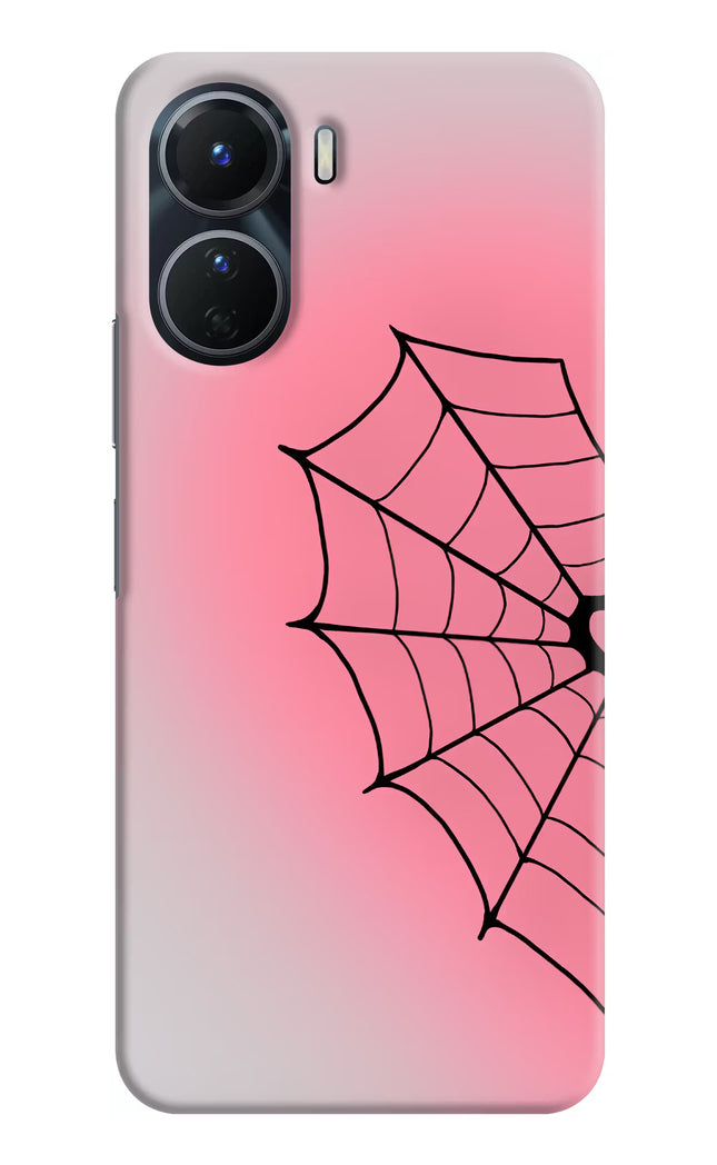Pink Web Vivo Y16 Hard Case Back Cover by Casekaro