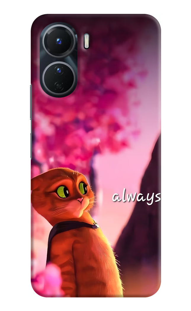 Always Cat Vivo Y16 Hard Case Back Cover by Casekaro