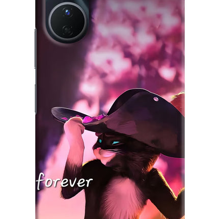 Forever Cat Vivo Y16 Hard Case Back Cover by Casekaro