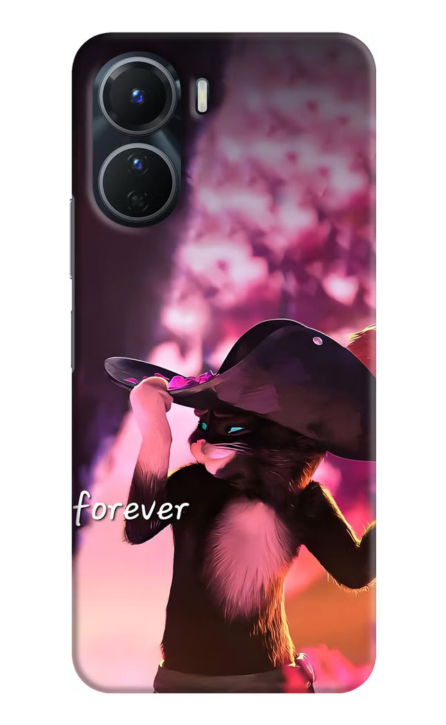 Forever Cat Vivo Y16 Hard Case Back Cover by Casekaro