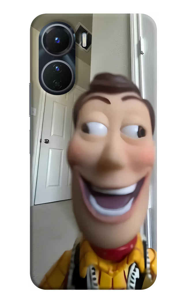 Side Eye Woody Vivo Y16 Hard Case Back Cover by Casekaro