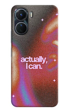 Pink Aura Vivo Y16 Back Cover