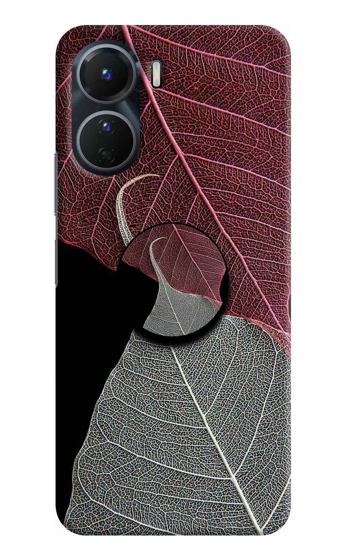 Leaf Pattern Vivo Y16 Pop Case by Casekaro