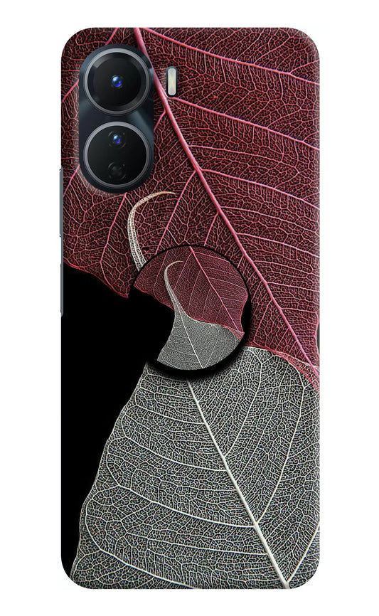 Leaf Pattern Vivo Y16 Pop Case by Casekaro