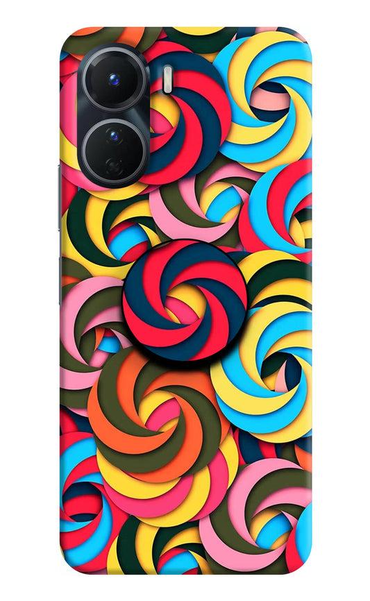 Spiral Pattern Vivo Y16 Pop Case by Casekaro