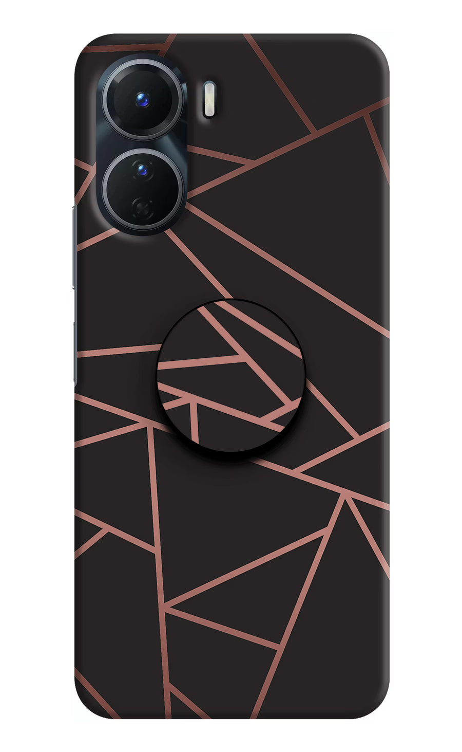 Geometric Pattern Vivo Y16 Pop Case, Hard case