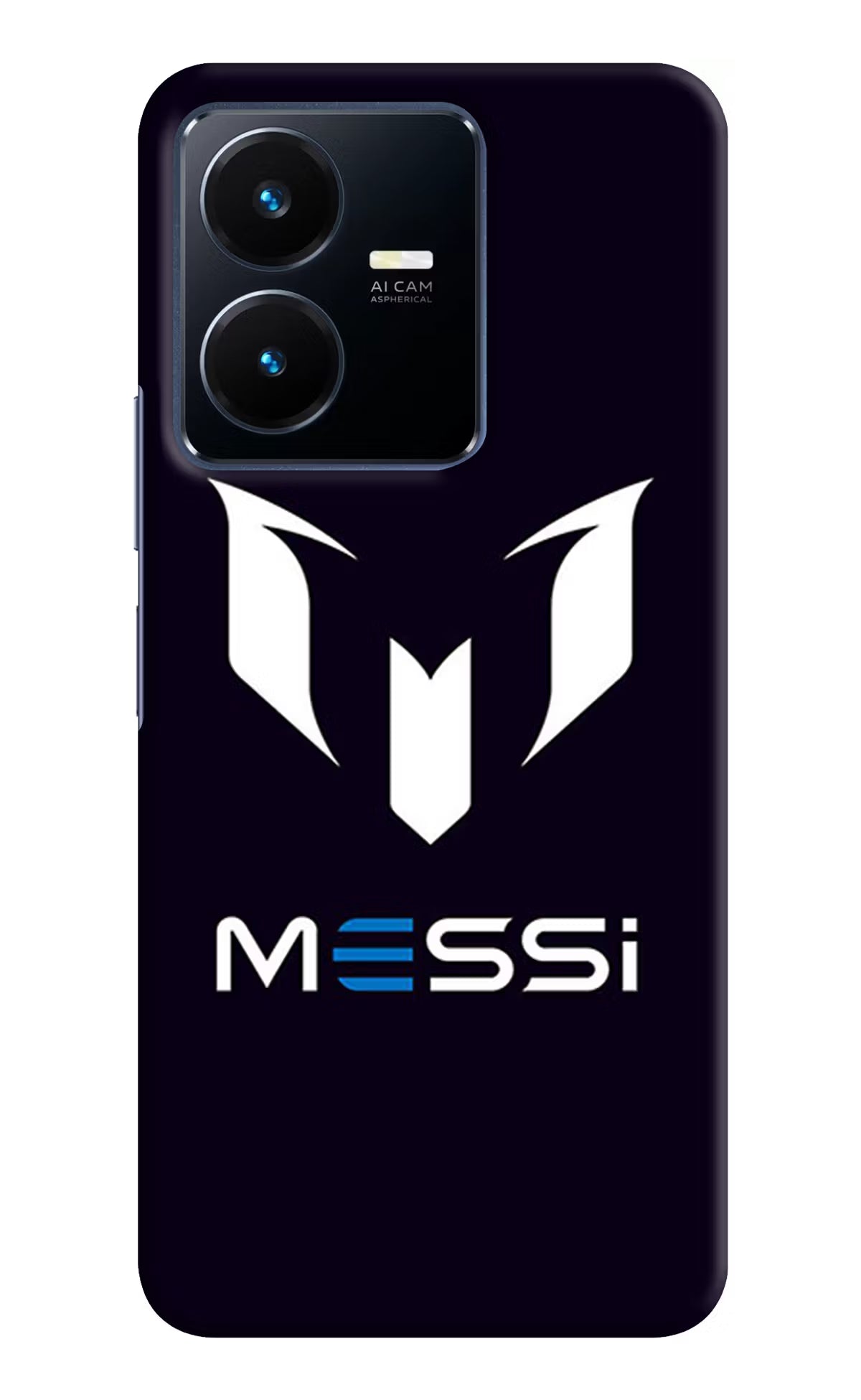 Messi Logo Vivo Y22 Hard Case Back Cover by Casekaro
