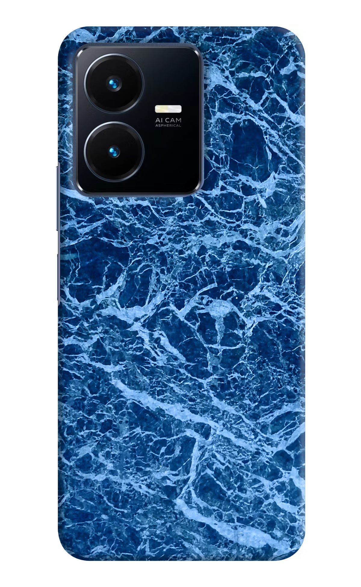 Blue Marble Vivo Y22 Hard Case Back Cover by Casekaro