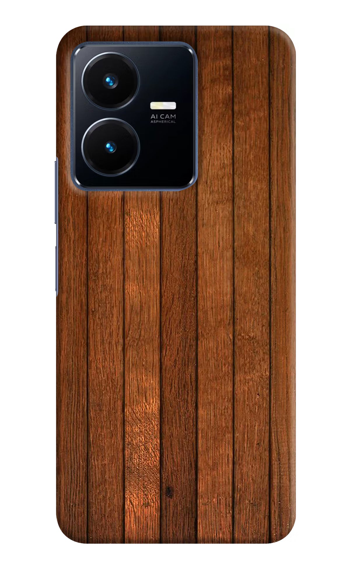 Wooden Artwork Bands Vivo Y22 Hard Case Back Cover by Casekaro