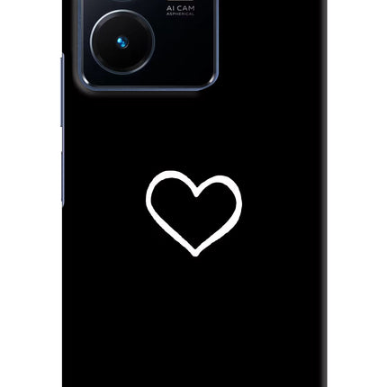 Heart Vivo Y22 Hard Case Back Cover by Casekaro