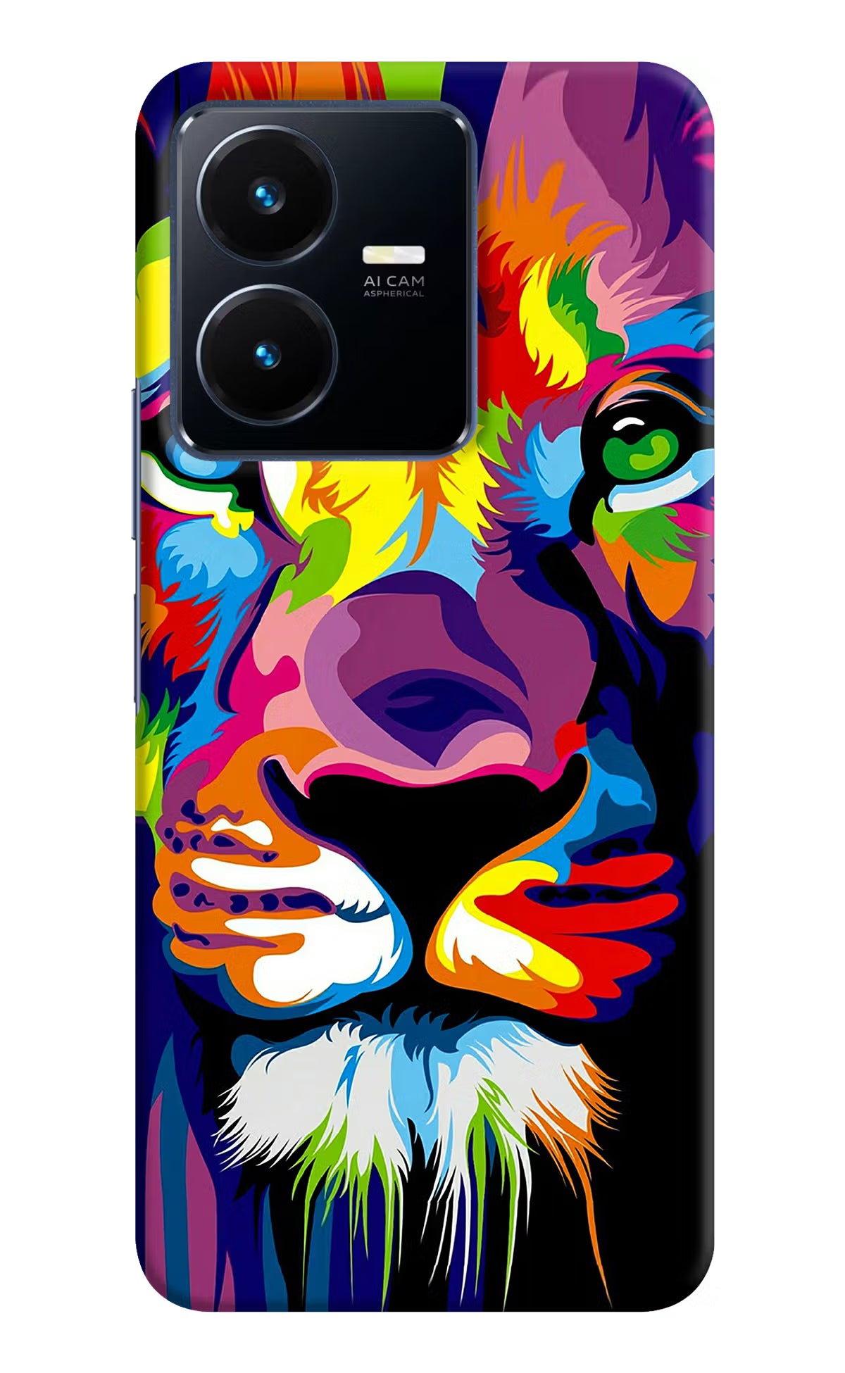 Lion Vivo Y22 Hard Case Back Cover by Casekaro