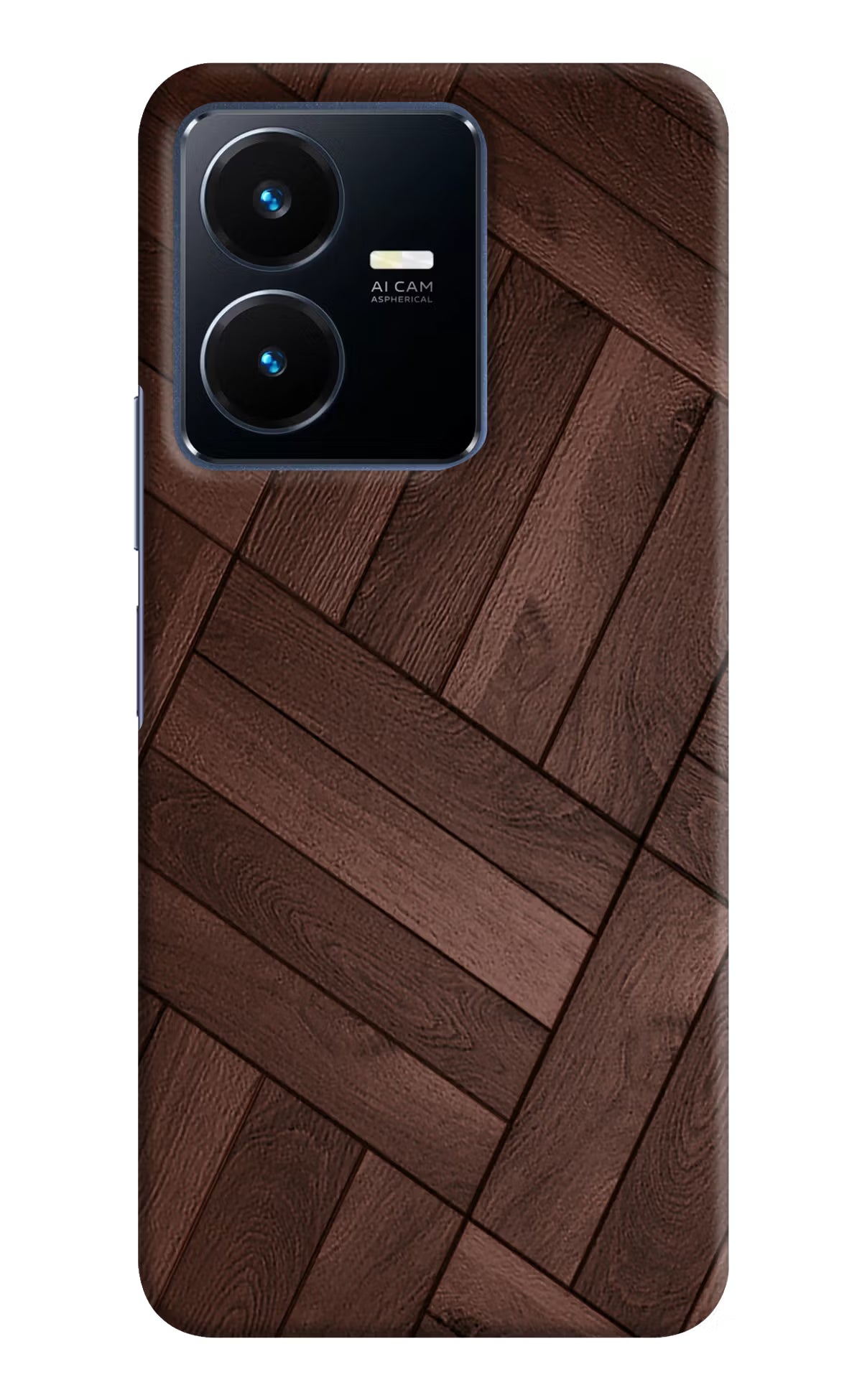 Wooden Texture Design Vivo Y22 Hard Case Back Cover by Casekaro
