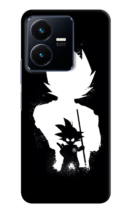 Goku Shadow Vivo Y22 Hard Case Back Cover by Casekaro
