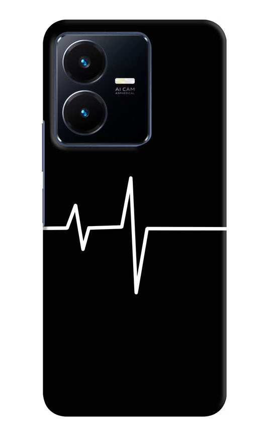 Heart Beats Vivo Y22 Hard Case Back Cover by Casekaro