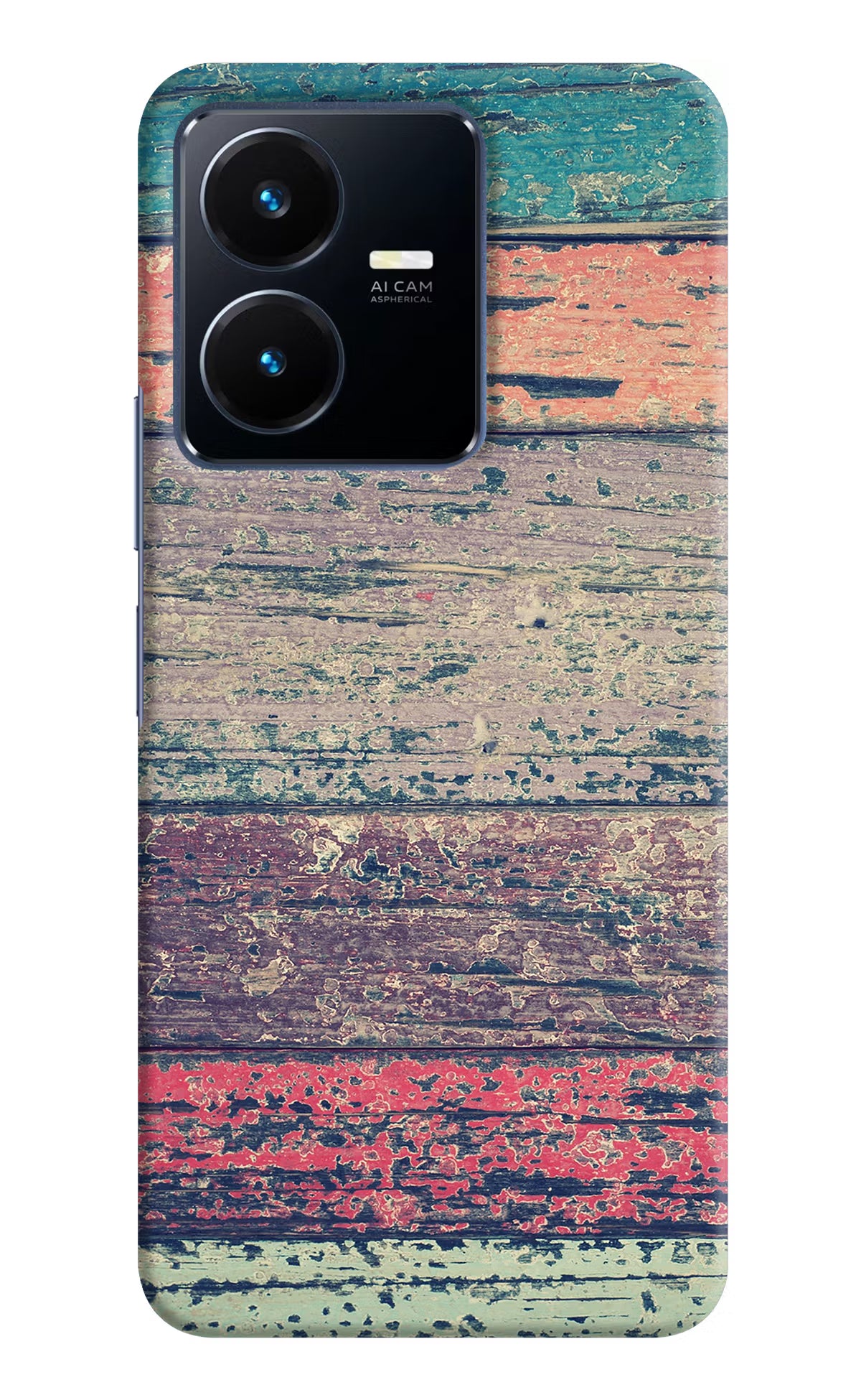 Colourful Wall Vivo Y22 Hard Case Back Cover by Casekaro