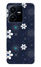 Flowers Vivo Y22 Hard Case Back Cover by Casekaro