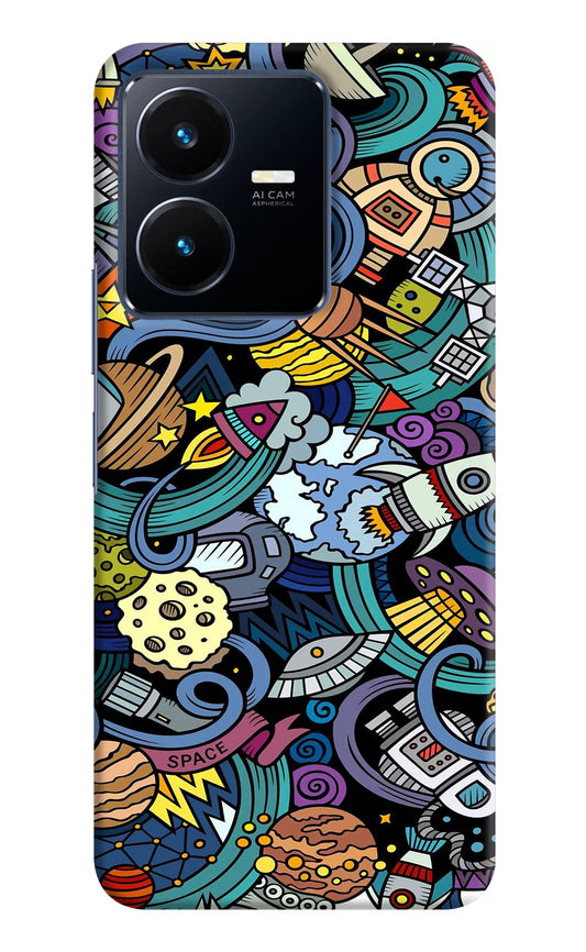 Space Abstract Vivo Y22 Hard Case Back Cover by Casekaro
