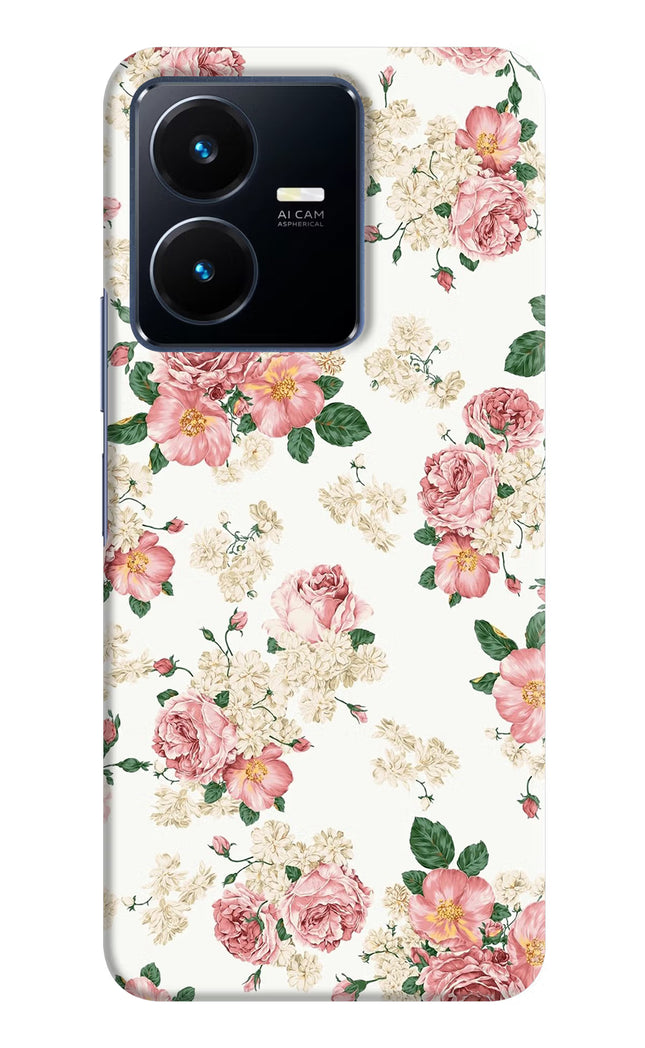 Flowers Vivo Y22 Hard Case Back Cover by Casekaro
