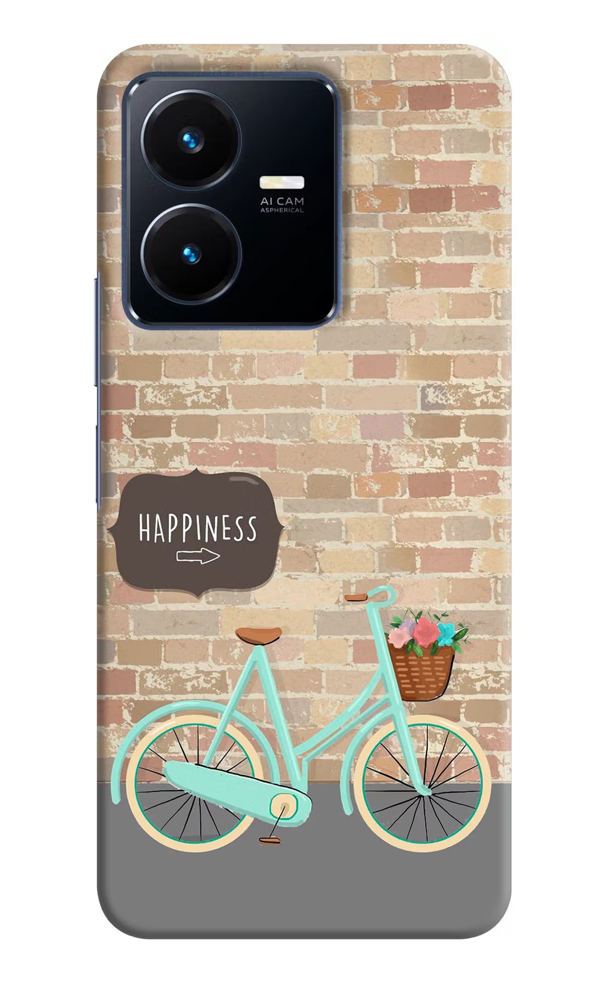 Happiness Artwork Vivo Y22 Hard Case Back Cover by Casekaro
