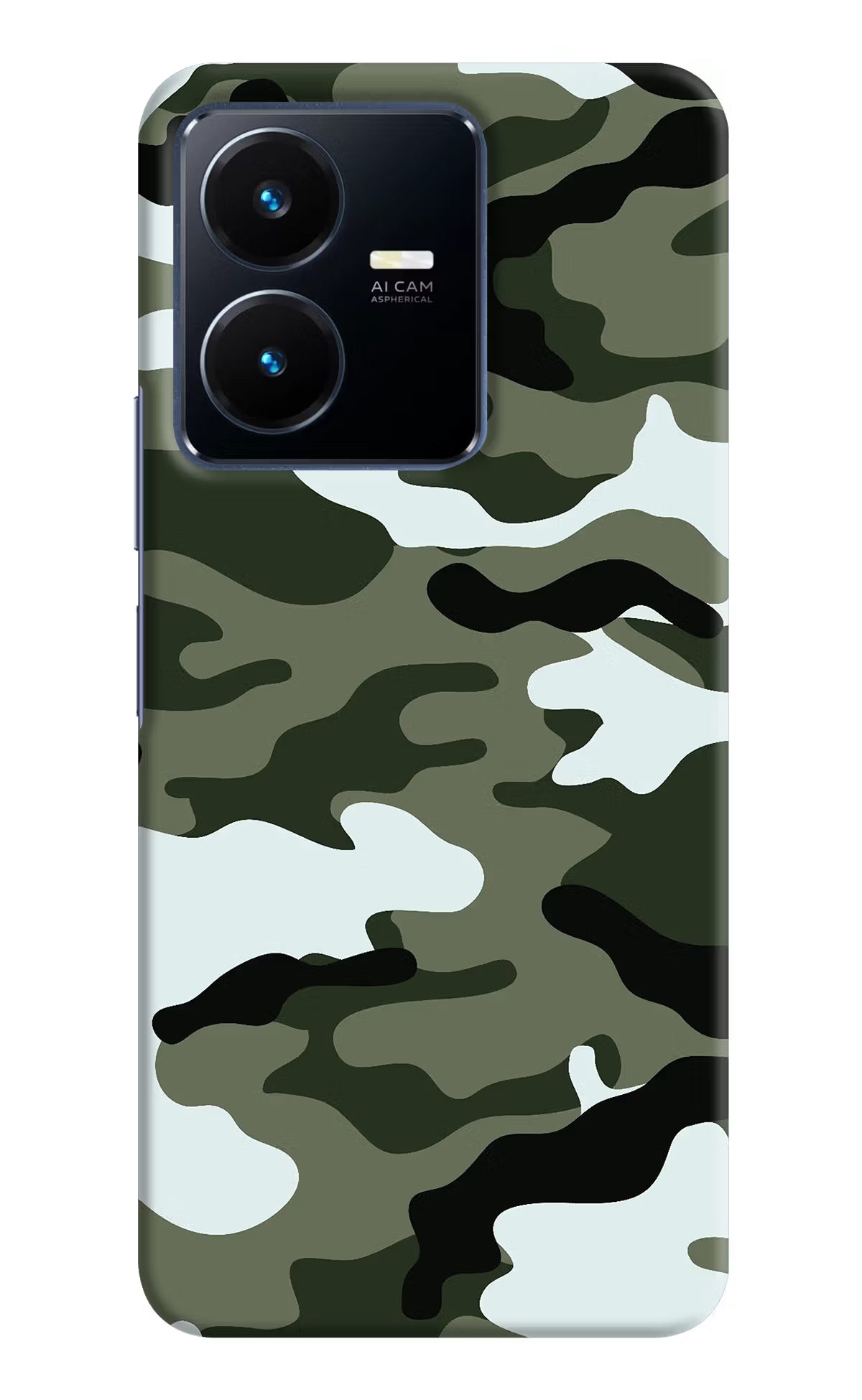 Camouflage Vivo Y22 Hard Case Back Cover by Casekaro