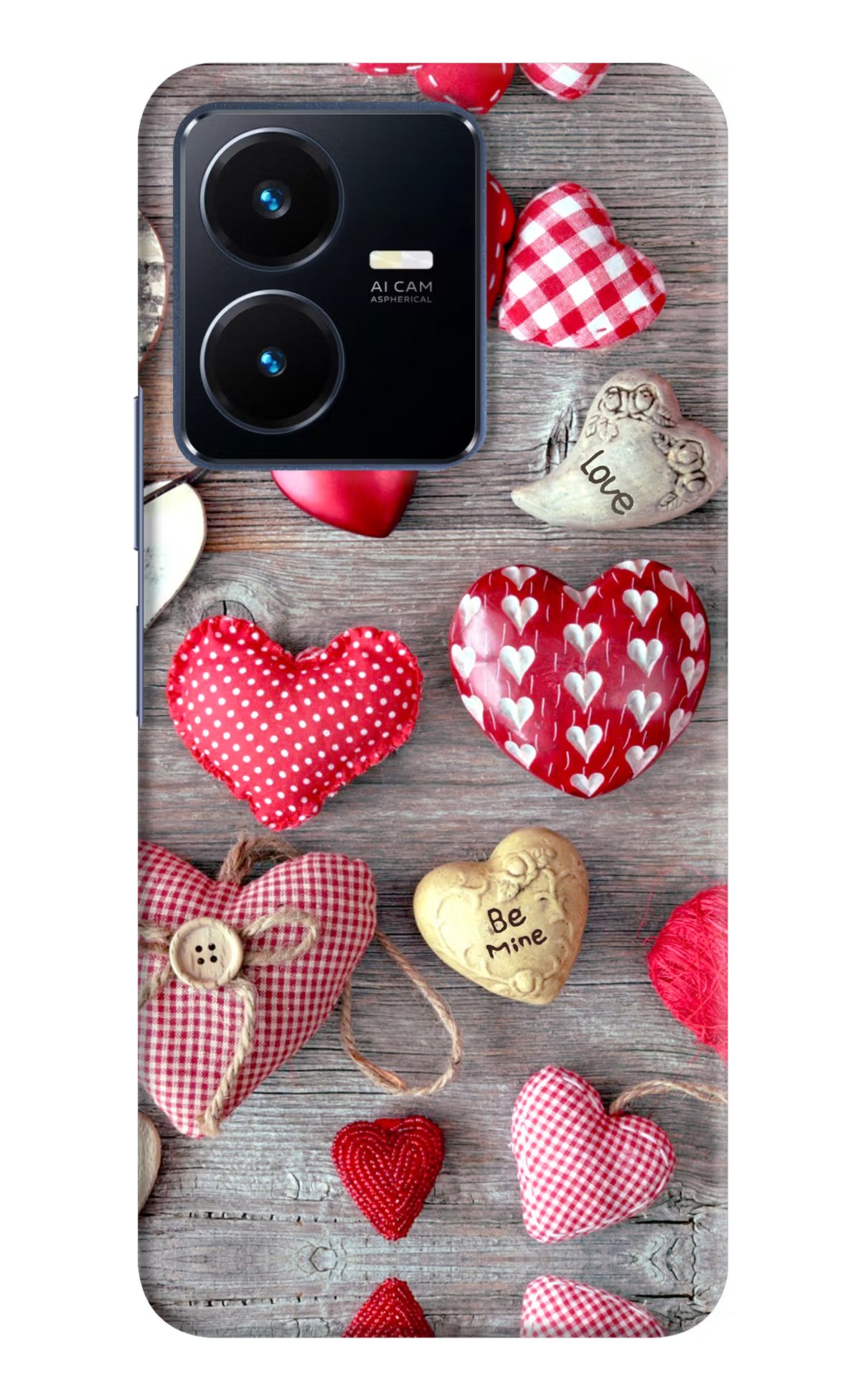 Love Wallpaper Vivo Y22 Hard Case Back Cover by Casekaro