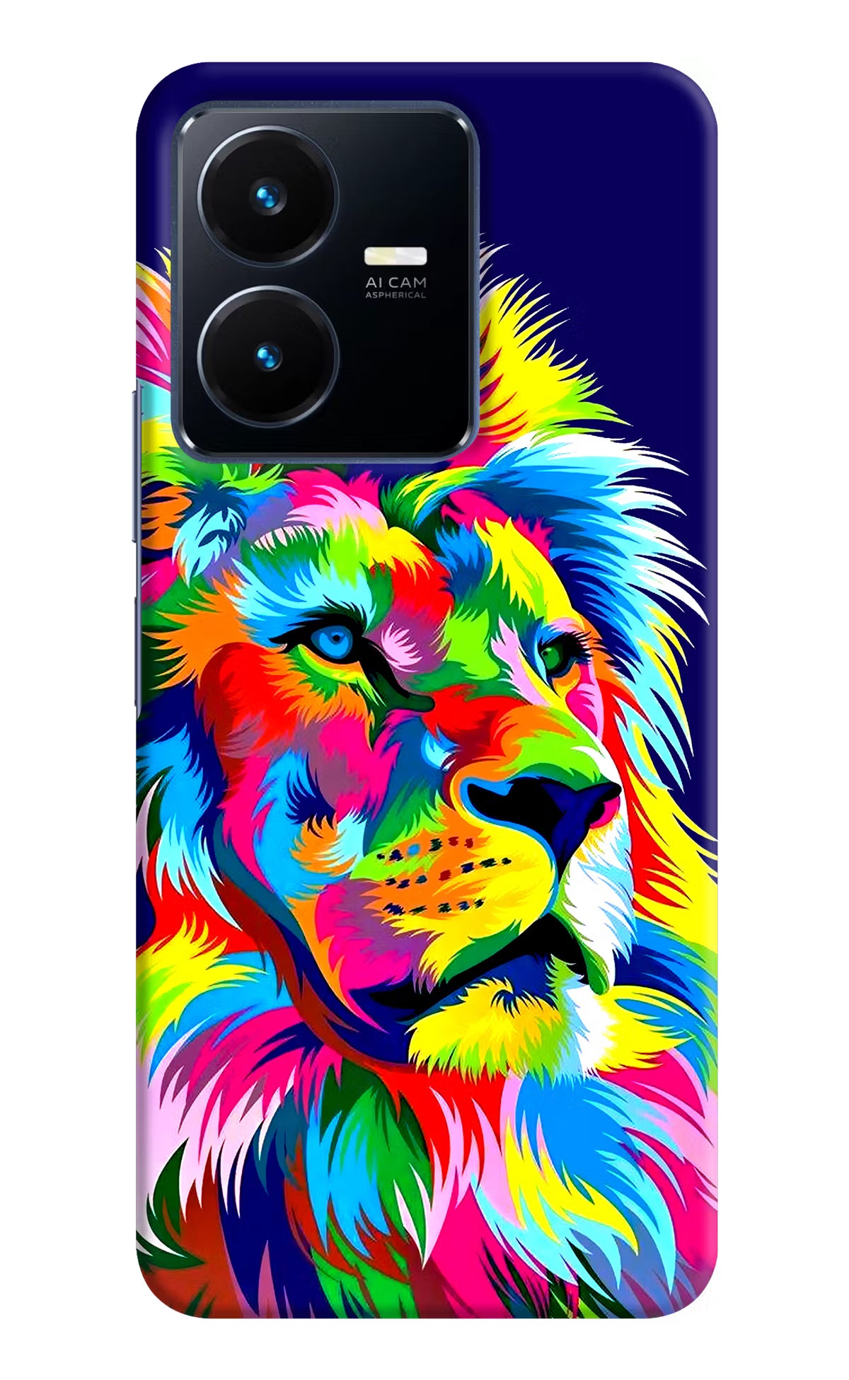 Vector Art Lion Vivo Y22 Hard Case Back Cover by Casekaro