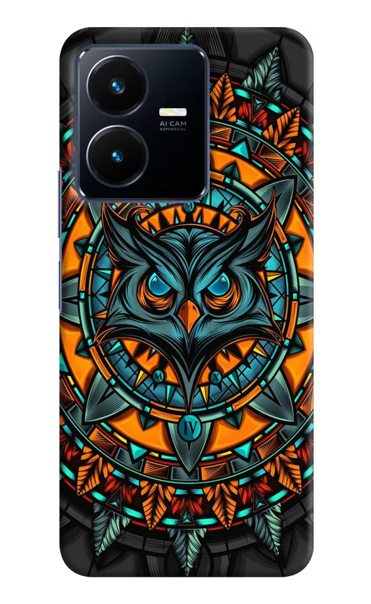 Angry Owl Art Vivo Y22 Hard Case Back Cover by Casekaro