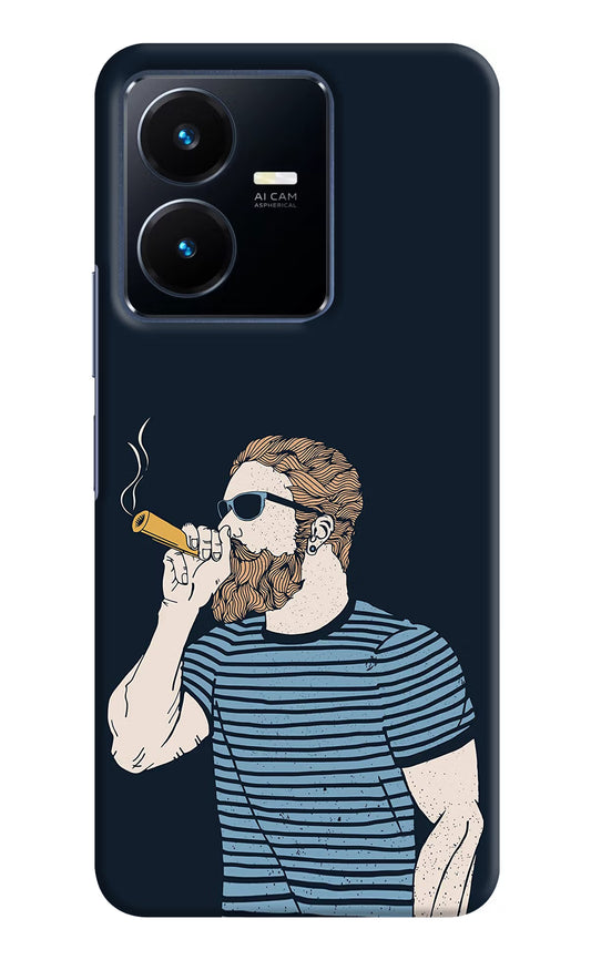 Smoking Vivo Y22 Hard Case Back Cover by Casekaro