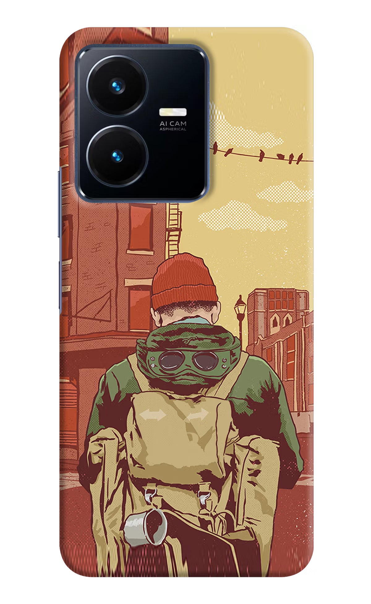 Adventurous Vivo Y22 Hard Case Back Cover by Casekaro